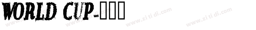 World Cup字体转换